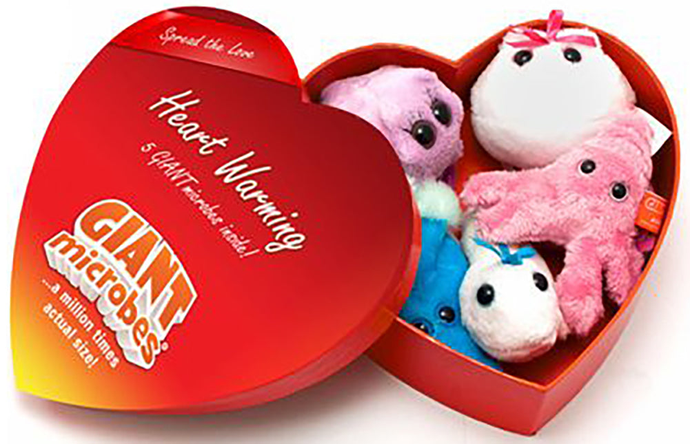 GIANTmicrobes Plush - Heart Warming Mini Microbe Box