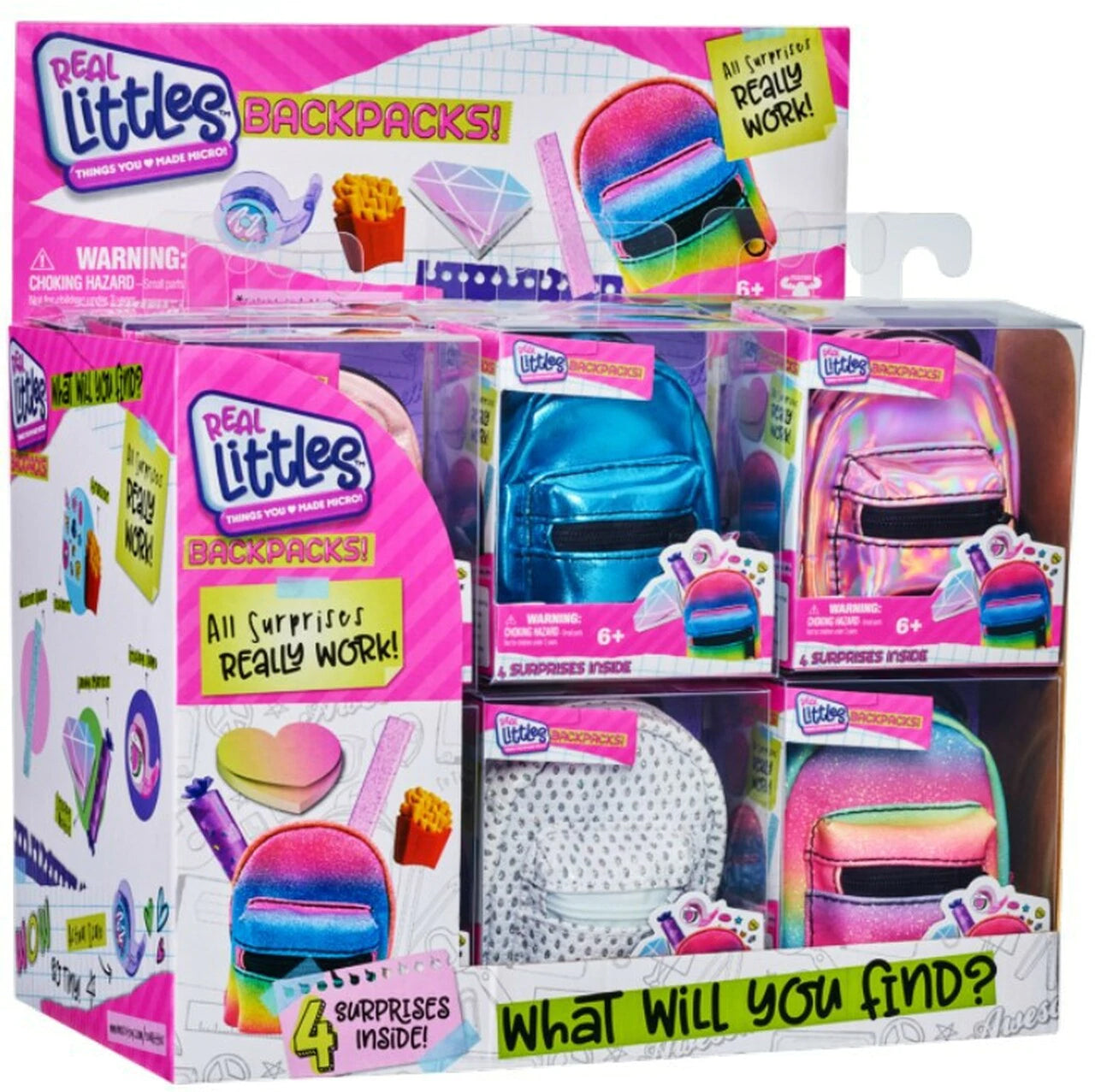  REAL LITTLES Unicorn Travel Pack with Toy Suitcase, Carry Bag,  Unicorn Journal and 15 Surprise Toy Accessories Inside -  Exclusive :  Toys & Games