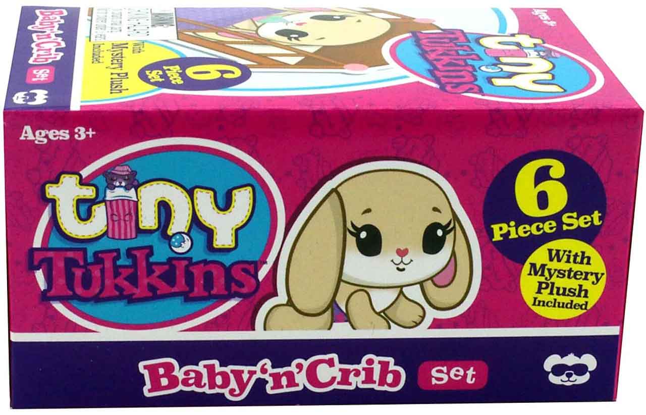 Dragon Block Tiny Tukkins Baby 'n' Crib Mystery Stuffed Animal Box