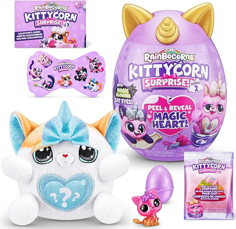 Rainbocorns Sparkle Heart Surprise Series 2 Kittycorn - random or select individual (mini rainbocorn)