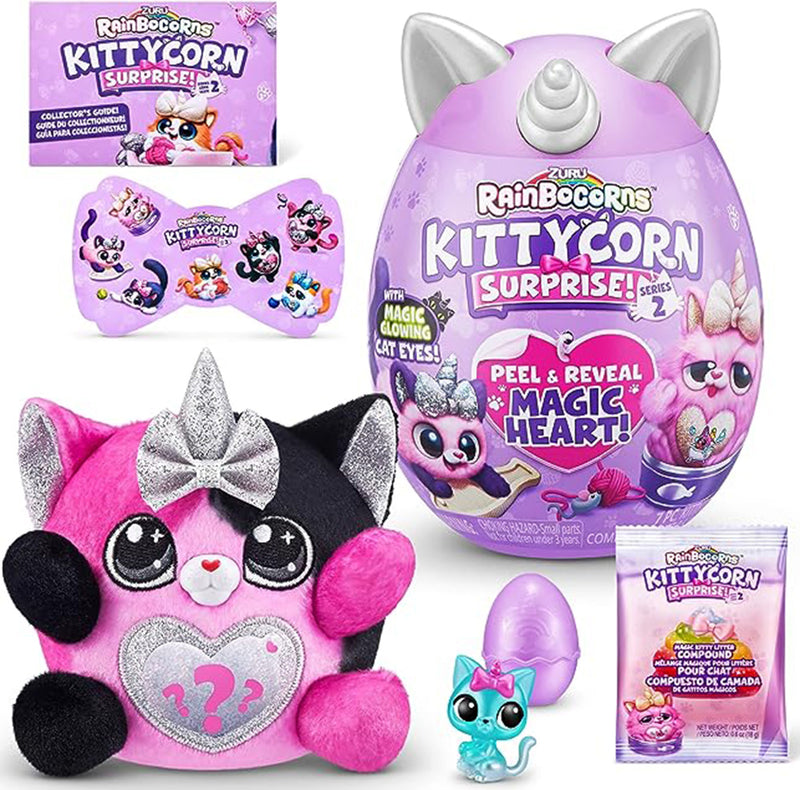 Rainbocorns Sparkle Heart Surprise Series 2 Kittycorn - random or select individual (mini rainbocorn)