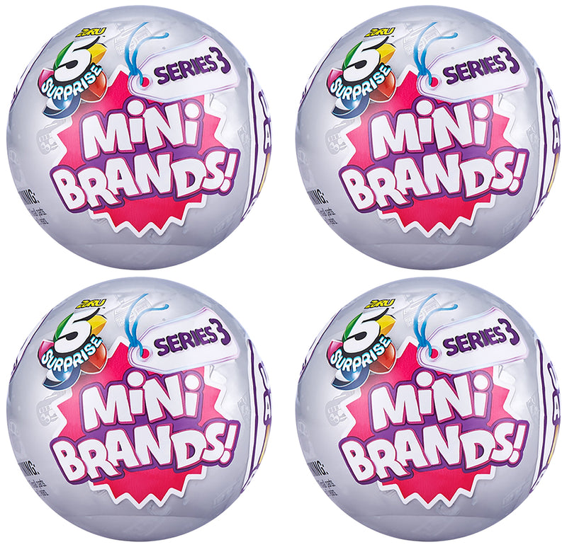 5 Surprise Mini Brands Series 2 New Mystery Capsule Collectible Toy (3 Pack) by Zuru