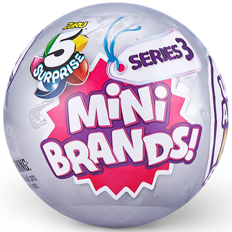 5 Surprise Mini Brands! Series 3 (Collectors Case Plus 2 Mystery Balls