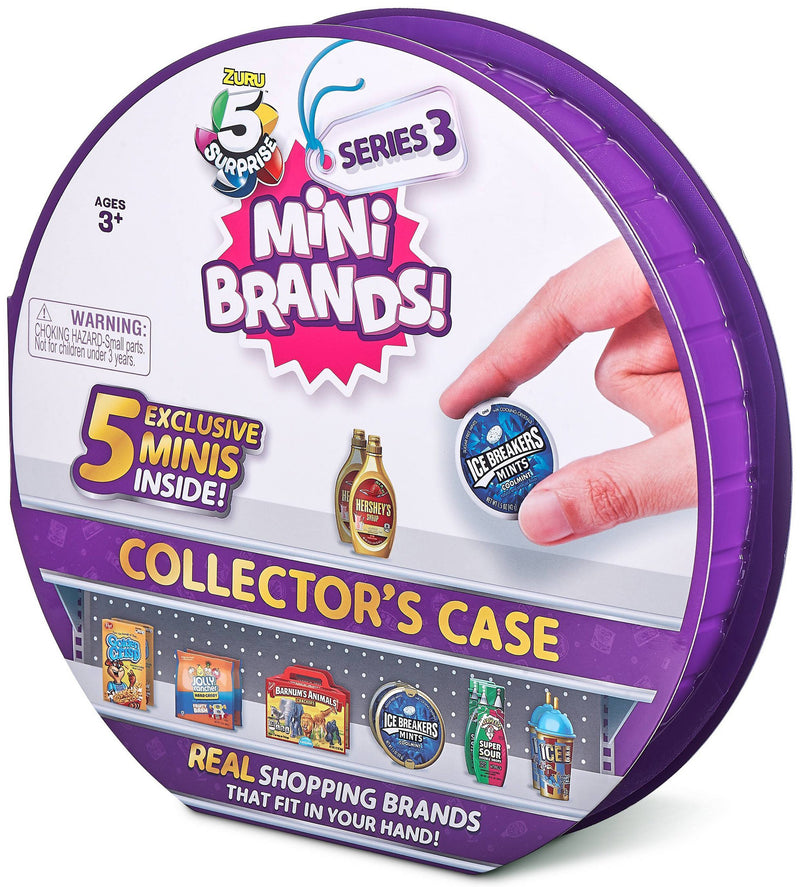 5 Surprise Mini Brands Collectors Case (Series 3) (Includes 5 Exclusive  Minis) by Zuru