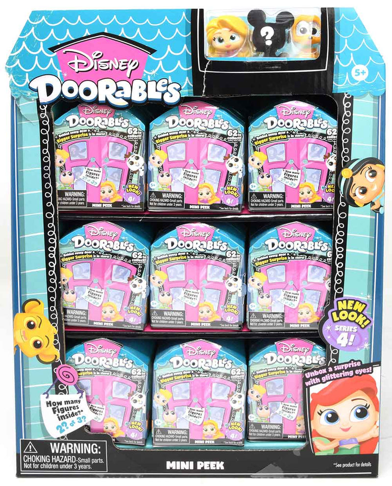 Knick Knack Toy Shack Disney Doorable Series 4 Mini Peek Action Figure Set, 27 Pieces