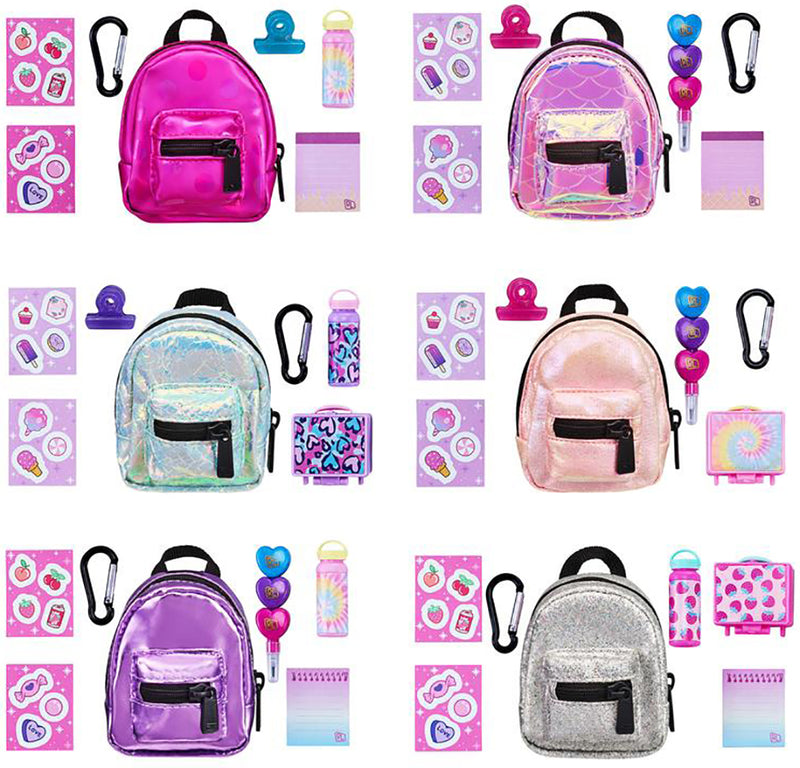 Real Littles Plushie Pet Backpacks, Micro Backpack Working Micro  Stationery, Ages 6+