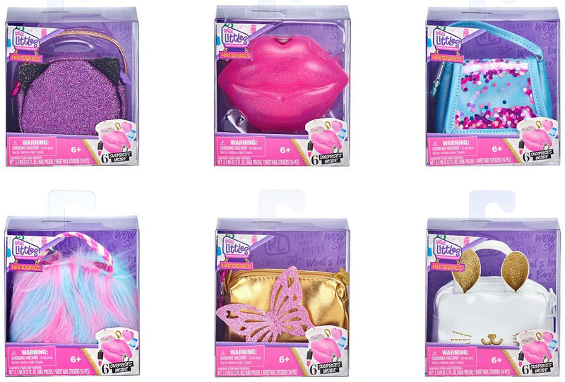 Knick Knack Toy Shack Shopkins Real Littles Handbags Series-3 for Kids, Blue Spangles