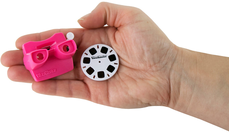 World’s Smallest Barbie View-Master in hand